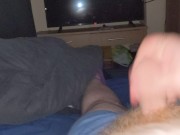 Squirting out a big load of cum