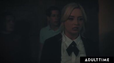 ADULT TIME - Stepbrothers 3-Way Prank Naive Virgin Lexi Lore With A Spirit Board! DOUBLE CREAMPIE