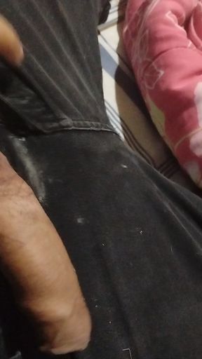 Preparing to give a cumshot.