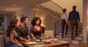 Steamy Weekend Surprise with Alluring Mature Stepmother and Fiancee Loving Approval (ai Generated)