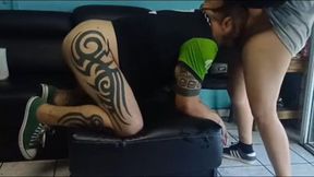 Visiting my counterpart to her Thehino