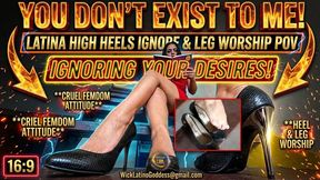 "Crushed Inside My Black Heels!" - Giantess Micro Men Shoe Trap CAM 1