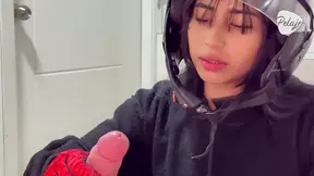 Amateur delivery girl gets fucked by the wrong customer in a doggy POV scene