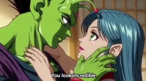 Beautiful milf fucked hard by a monster 3D animation