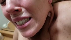 Big black cock fills blonde slut's pussy