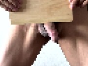 Masturbation on a chopping board