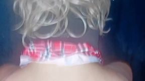 mi novia se puso una mini faldita y una lenceria muy sensual para que la penetrara delicioso