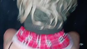 mi novia se puso una mini faldita y una lenceria muy sensual para que la penetrara delicioso
