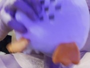 Chicken plushy gets pussy destroyed