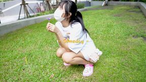 Teenage Asian girl enjoys BDSM as a slave