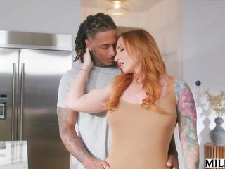 MILFY Curvy Mama Sophia Is Seduced By College Males BBC