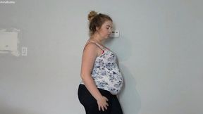 Your Crush is Pregnant Teasing and Cumming