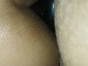 Milf puta, triple penetracion, dv y big dildo anal. Termina en créampie y culo roto