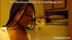 Interracial Trans Threeway with Eros Orisha, Sabina Steele & Haven Rose for TransHappy