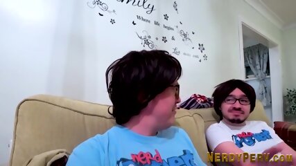 British whore eats two dicks in threesome
