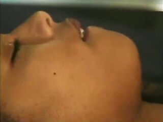 Small ebony floozy Meagan Reed widens her legs to be screwed by black dong