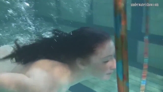 Underwater acrobatics lesbians Irina Barna and Anna Feher