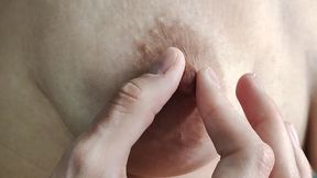 closeup saggy tits with stretch marks 4k
