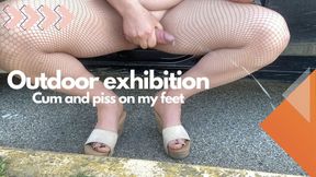 Cum and Pissing on My Feet Compilation
