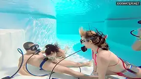 Eva Sasalka And Jason Being Watched Underwater While Fucking