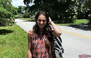 My girlfriend wanted a quick public bj after school so she grabbed my dick and sucked it right on