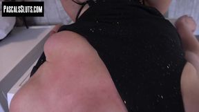 Petite British brunette Lotte loses her anal virginity to dominant Pascal White
