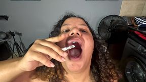 using myself as a human ashtray while smoking cigarettes naked