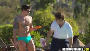 Dakota Payne Seduces New Pool Guy in Hot Jock Anal Action