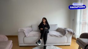 Colombian beauty pays rent with steamy lesbian sex