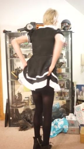 Teen Maid Boy Tries to Hide Bulge (Sorta rp)