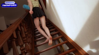 Cheating Wife with Busty babysitter. Big Boobs Blonde Polly - Part-1