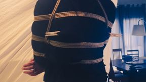 Tied and made to cum twice with a wand