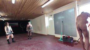 He Cleans the Floor with His Naked Body