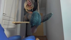 Ruslana Sits On A Swing And Massages Doctor Strange’s Dick - Fishnets And Black Semi Ballet - Full - HD 2560x1440