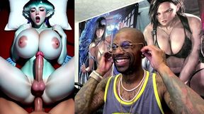 tight transgender cock princess ruto getting ass fucked while cumming on herself, ai generated