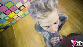 Tattoo Couple Pov Virtual Sex - Anal Creampie, Female Orgasm, Goth, Punk, Anal Fuck, Gapes, Sloppy Bj With Lily Lu
