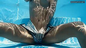 Zazie Skymm - Outdoor Swimming Pool Erotics With Naked Zazie