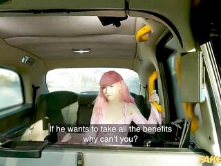 Fake Taxi - Pink haired wonder fucker gets her cunt CREAMPIED