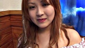 Hot Japanese teen goes solo in POV