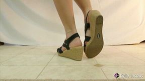 Wedge Sandals Standing Shoeplay - Kylie Jacobsx - WMV 1080p HD