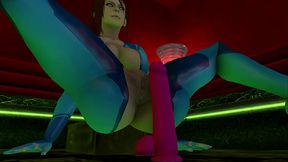 [SFM] 3D Samus Aran and a pink dildo, &quot_ThatOneLewdDude&quot_ sound samples