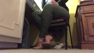 candid shoeplay in flats