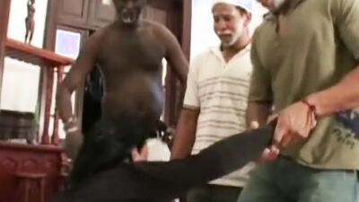 Lovely twink sucks multiple hung guys off and gets gangbanged