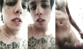 Gothic Big Cock Tattooed Satanist Cyber Sexy
