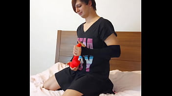 Quinn Way Trans Girl Femboy Play With Toy In Bedroom