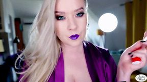 Perfect purple glossy lips on an Eve 120s [wmv]