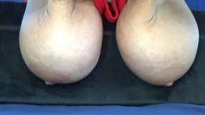 adult saggy boobs close up