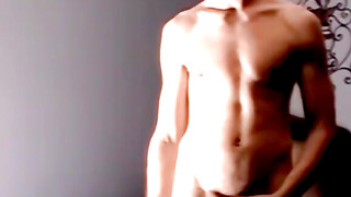 Skinny barely legal Gay Amateur's Intense Masturbation Session