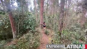 Alexa Lewis - Brunette Latina MILF welcomes big cock in woods