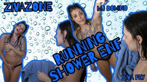 4K Ziva Fey - Running Shower ENF With MJ Domino